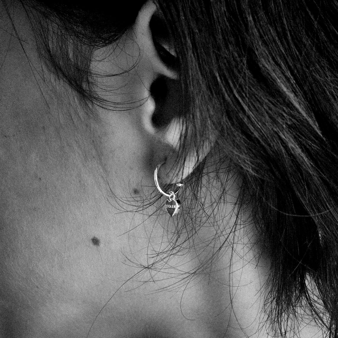 Stolen Heart Anchor Sleeper Earrings