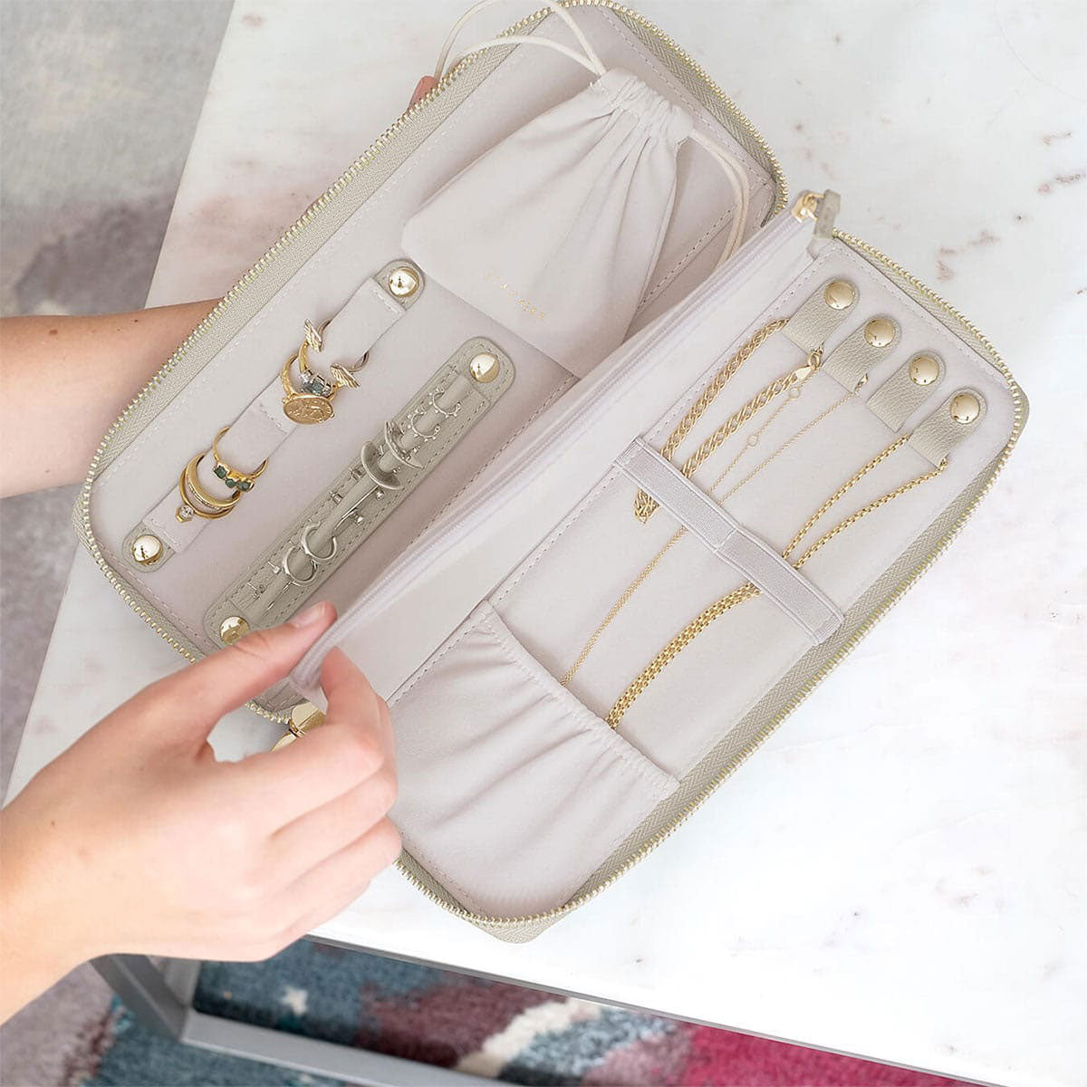 Oatmeal Jewellery Wallet