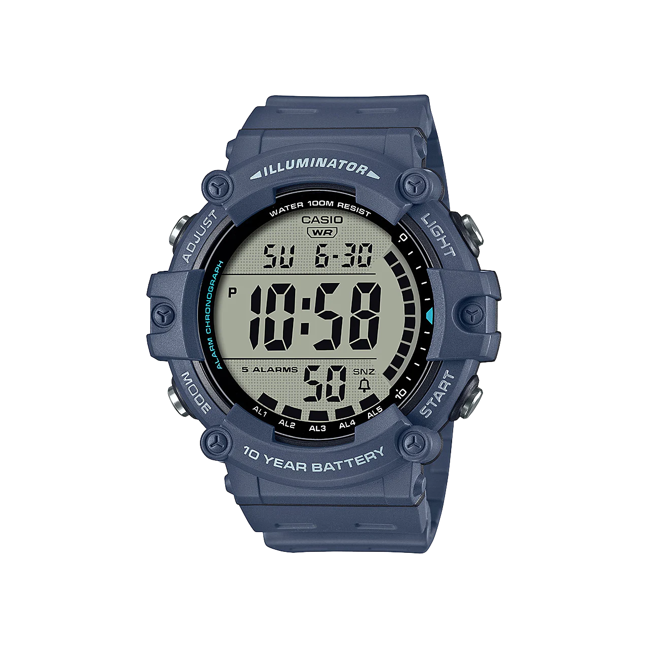 Casio Digital Auto Illuminator Watch - AE1500WH-2A