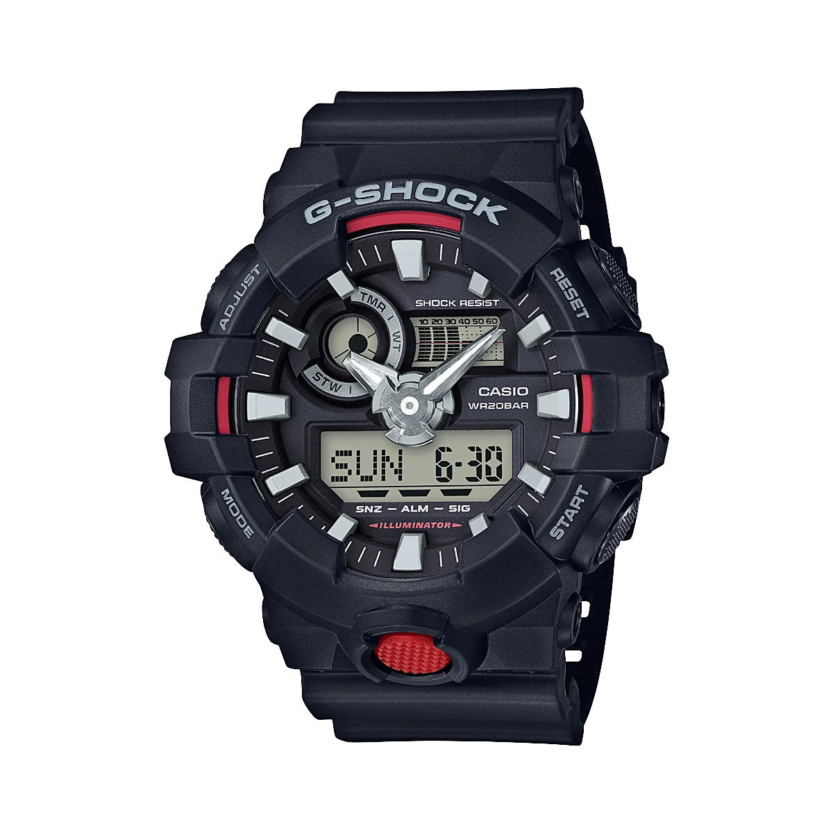 G-Shock - Black / Red Duo Series Watch - GA700-1A