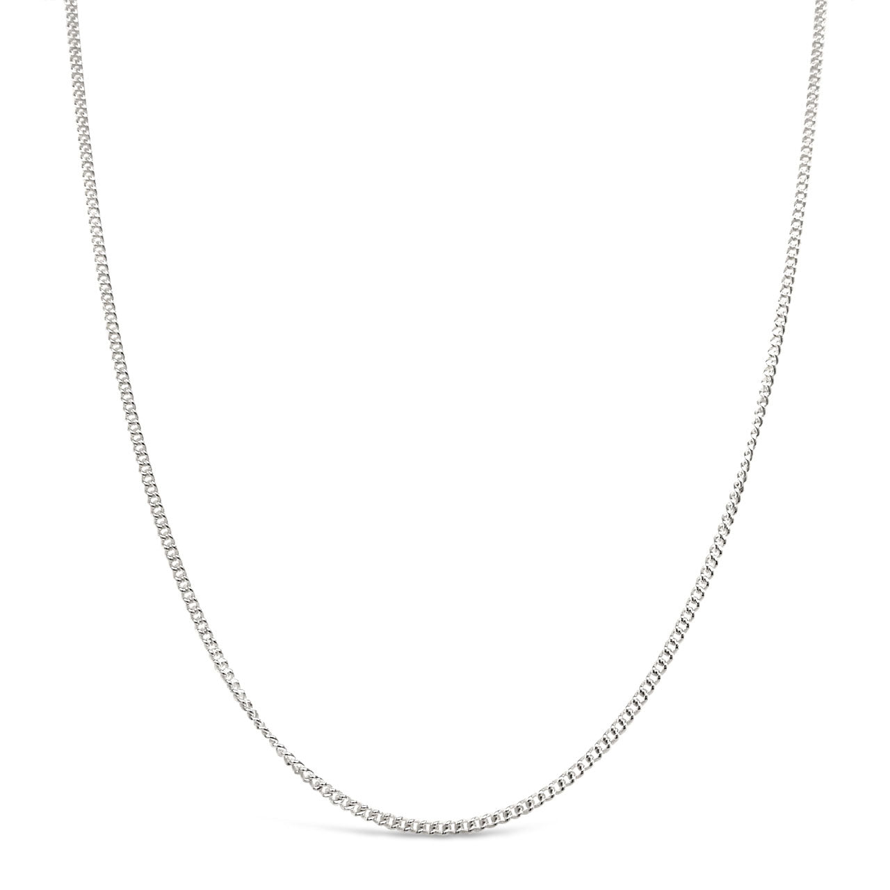 55cm Sterling Silver C40 Plain Curb Chain