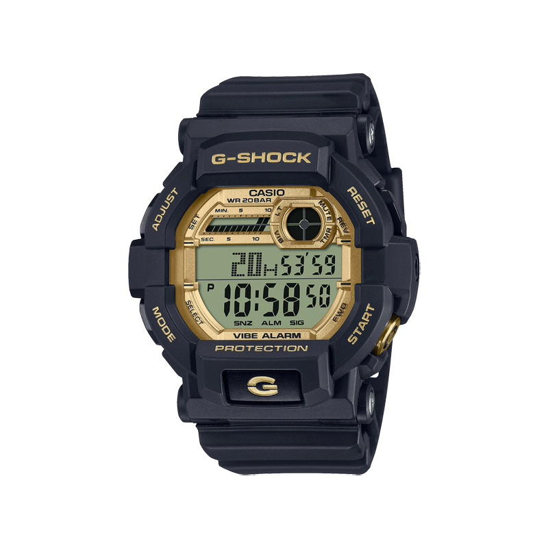 G-Shock Digital Series - Black & Gold Digital Watch - GD350GB-1D