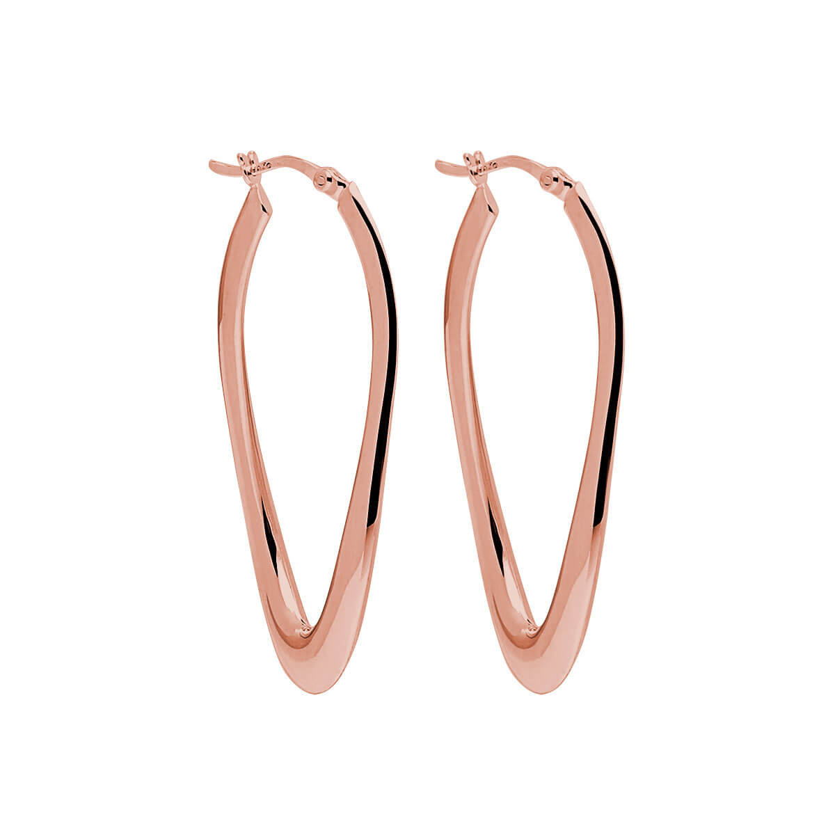 Basta Rose Gold Hoop Earrings