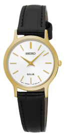 SUP300P - Ladies Solar Gold Plated Watch