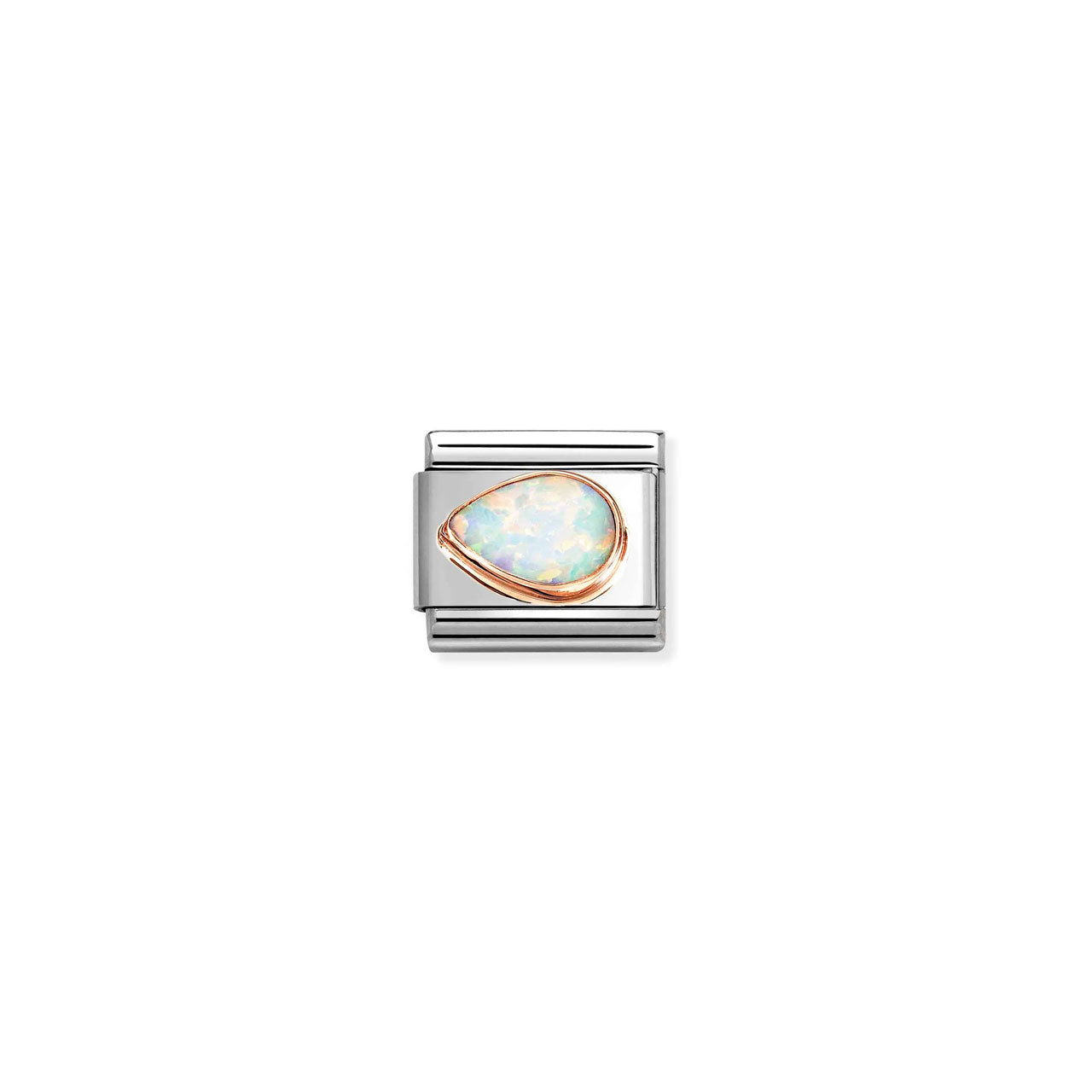 Composable Classic Link 430513/07 White Opal Drop Left In 9K Rose Gold
