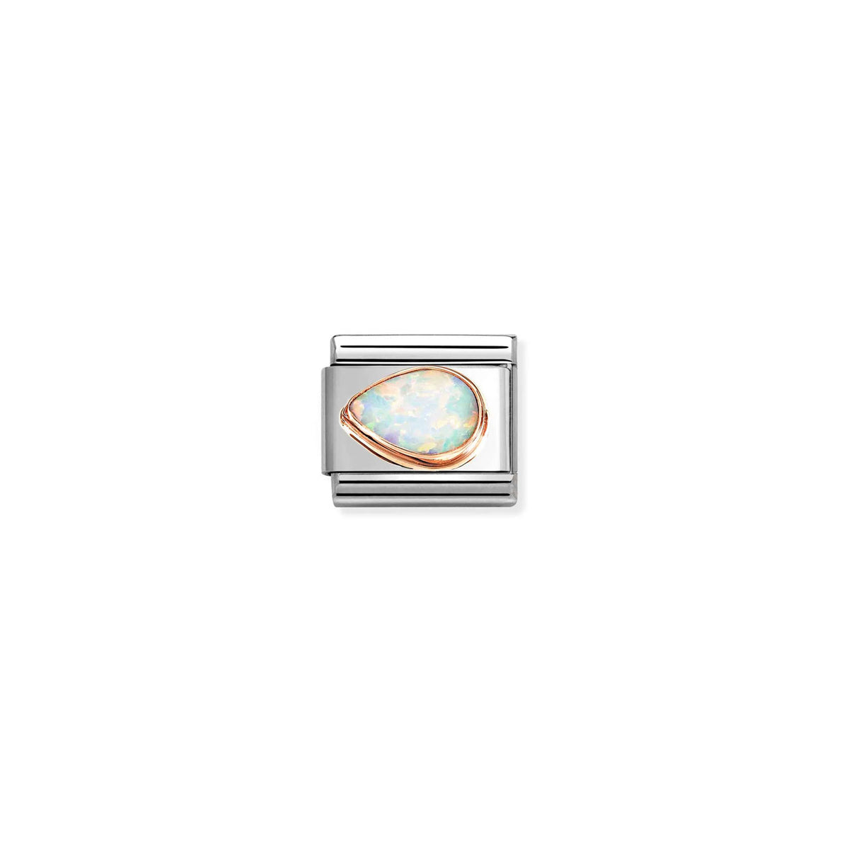 Composable Classic Link 430513/07 White Opal Drop Left In 9K Rose Gold