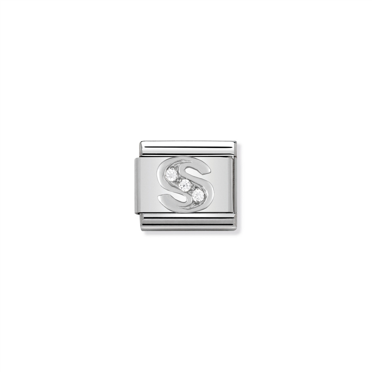 Composable Classic Link 330301/19 Letter S in Silver & Stones