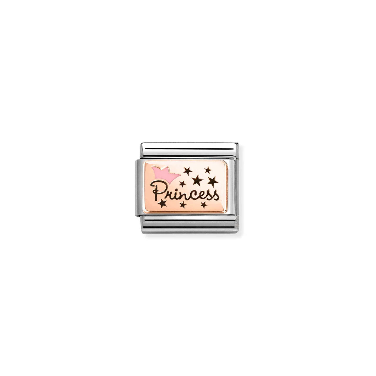 Composable Classic Link 430204/02 Princess In 9K Rose Gold & Enamel