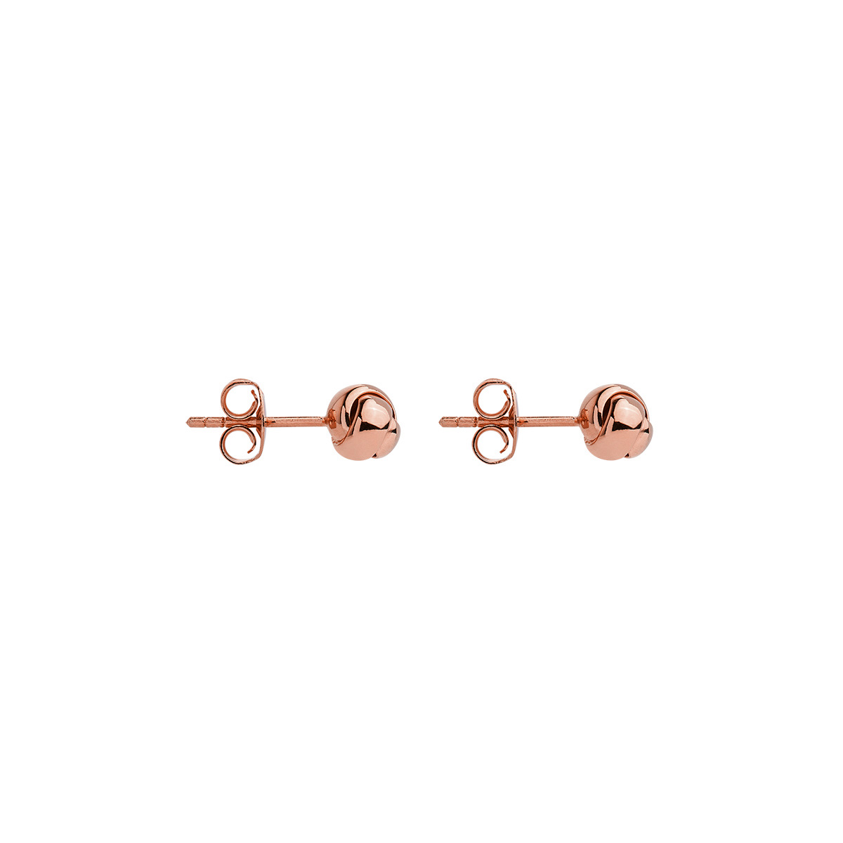 Rose Gold Plated Floret Stud Earrings