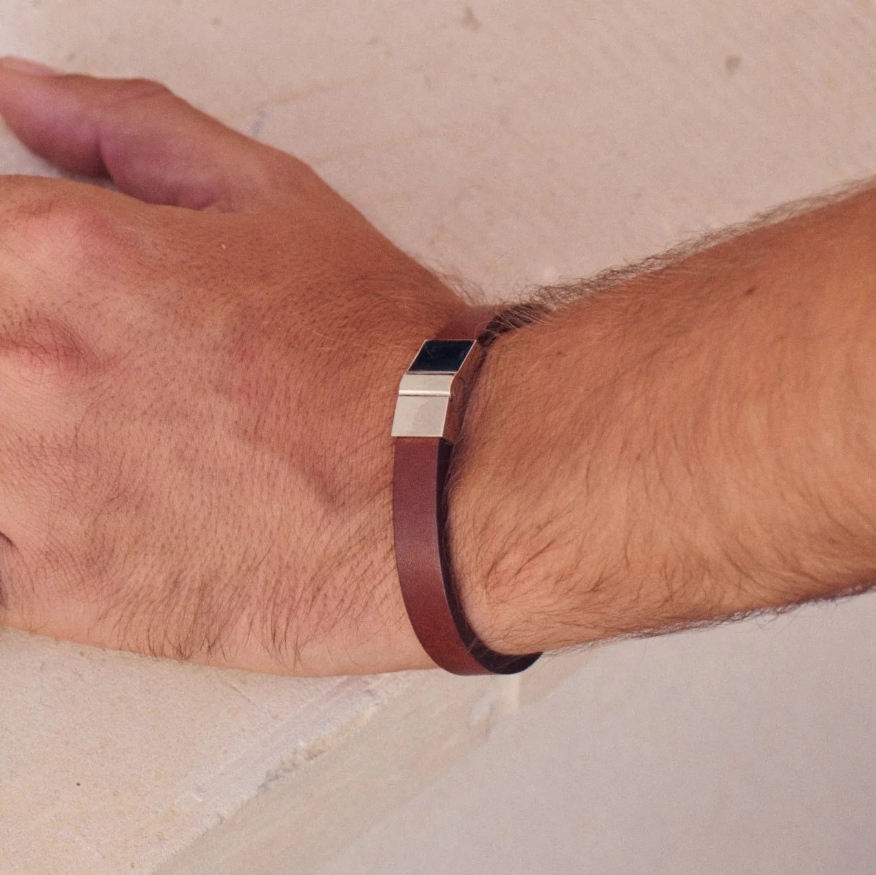 Lewis 21.5cm Bracelet Leather Tan