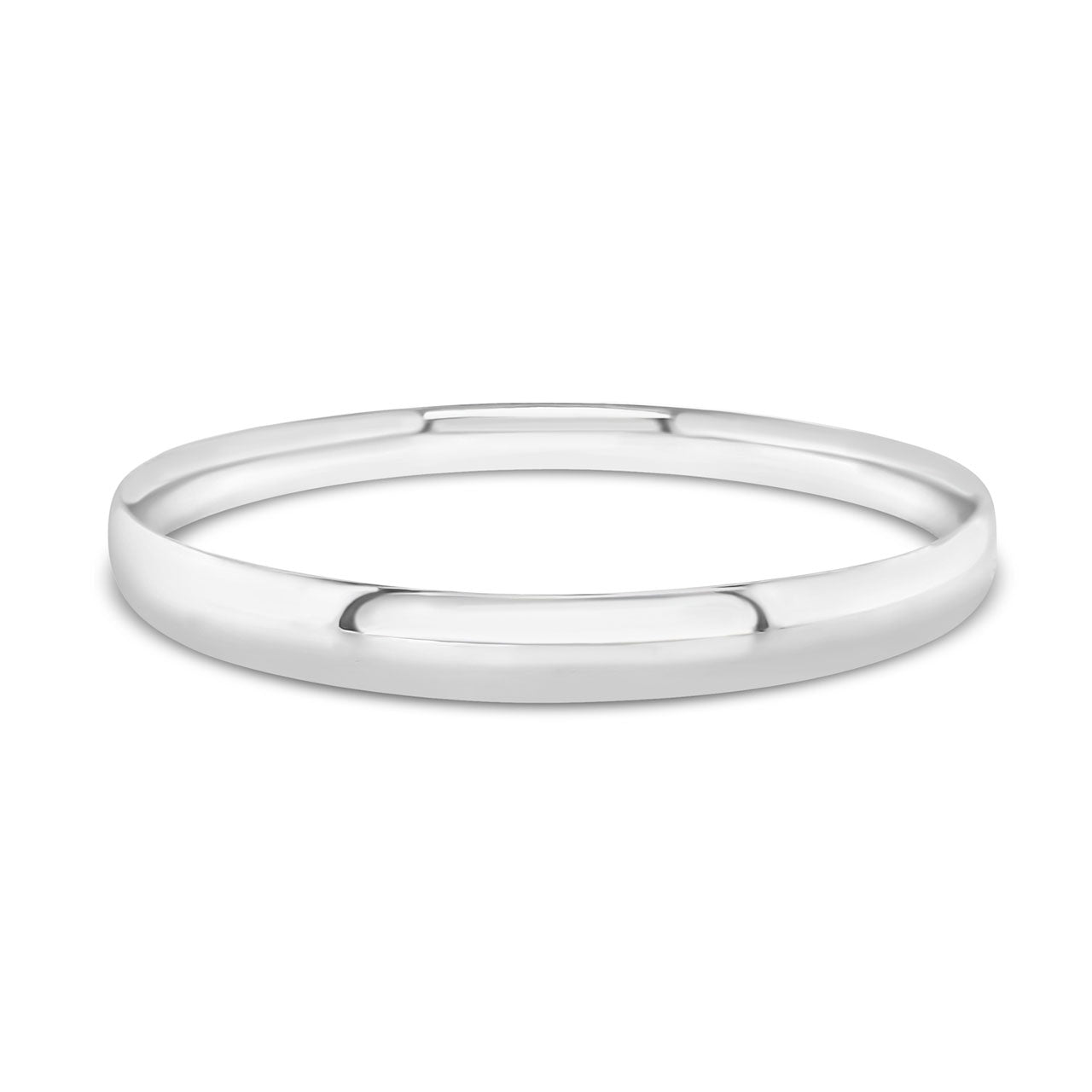 Sterling Silver 8" Light Oval Bangle