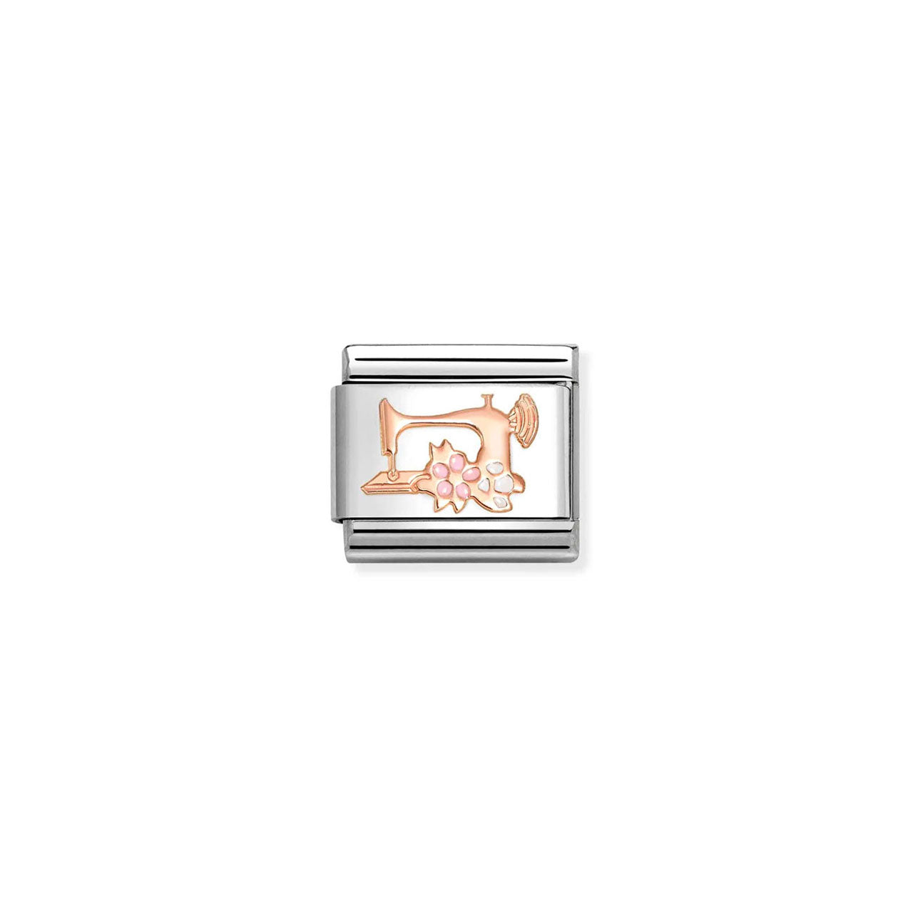Composable Classic Link 430202/28 Sewing Machine 9K Rose Gold And Enamel