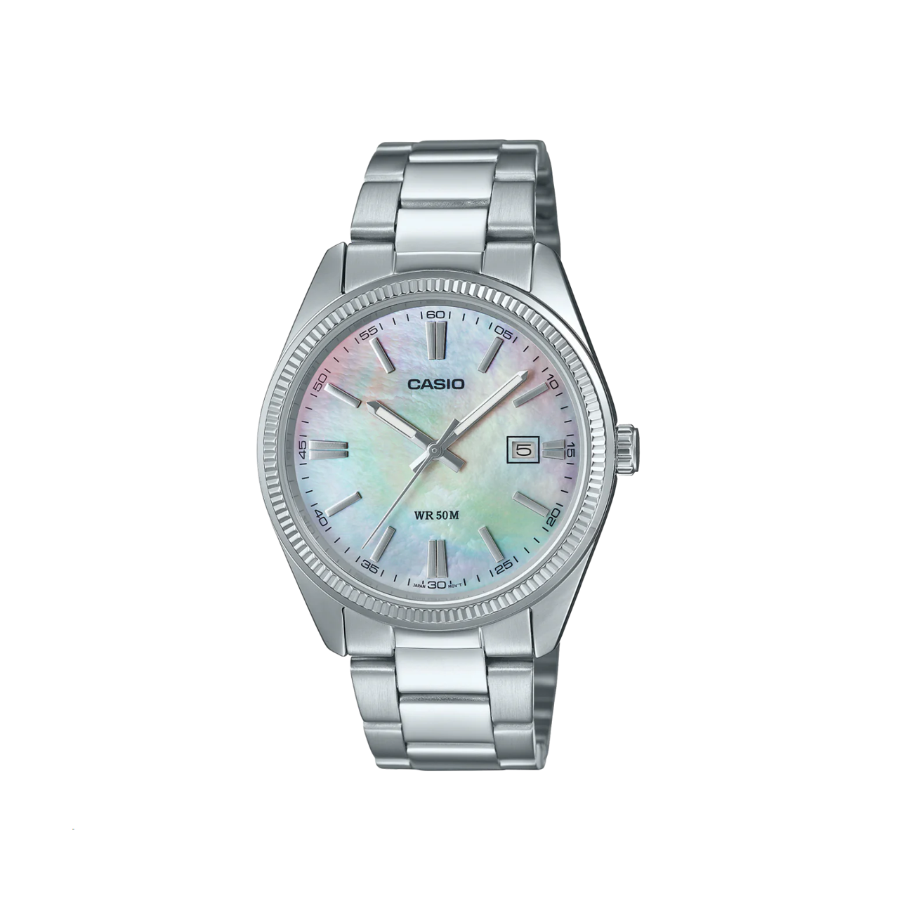 Casio Vintage Mother Of Pearl Stainless Steel Watch - MTP1302DS-7A