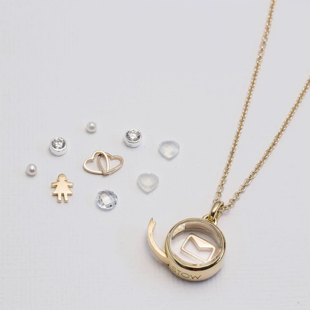 Petite 9k Yellow Gold Stow Locket