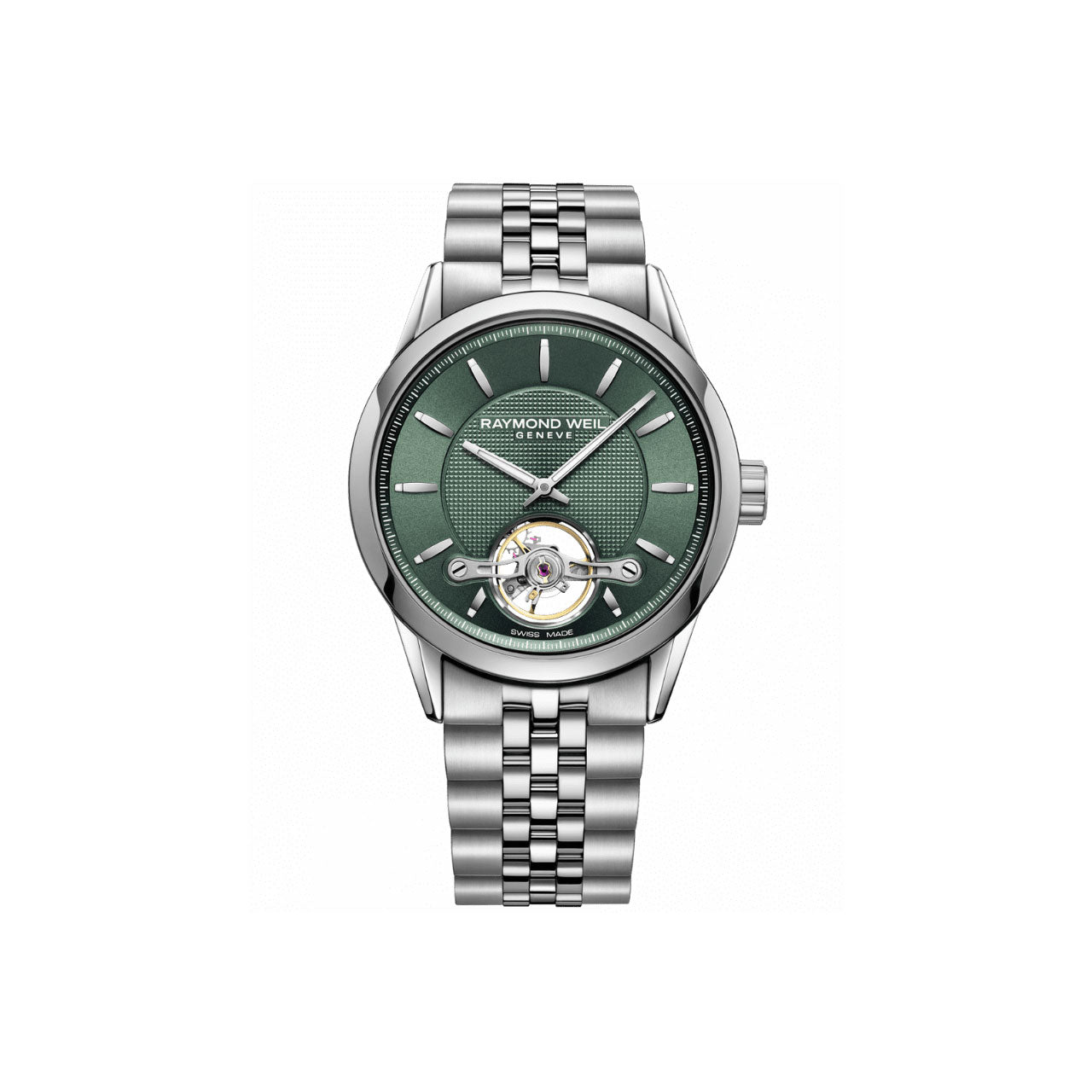 Freelancer Callibre RW1212 Mens Automatic Green Steel Watch - 2780-ST-52001