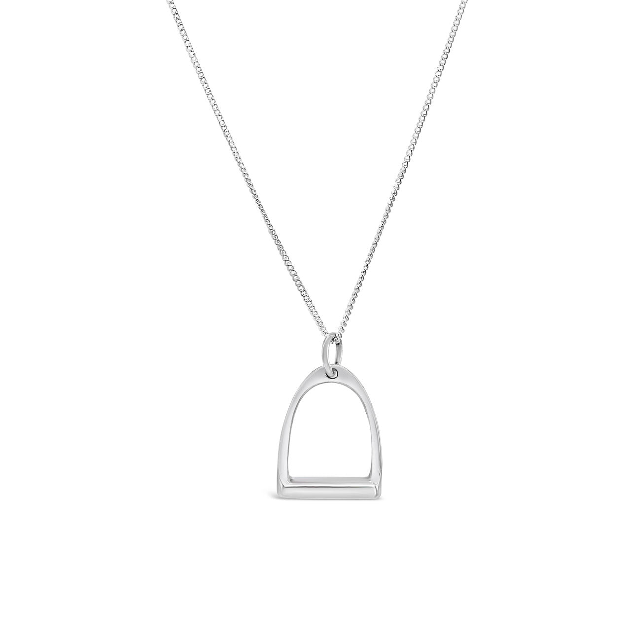 Sterling Silver Small Stirrup Pendant