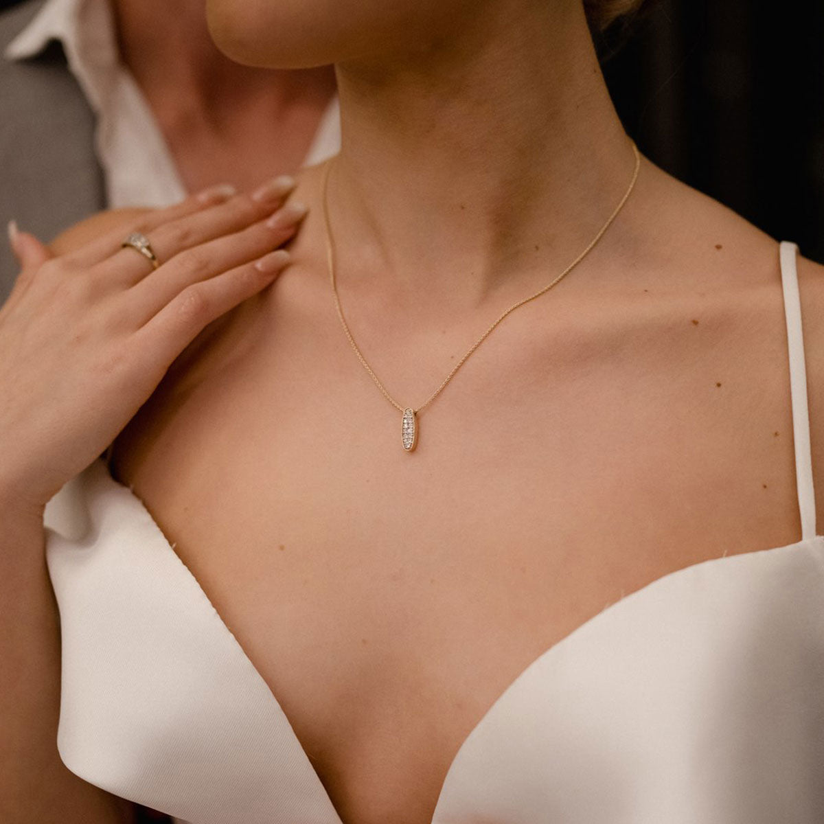 Sterling Silver The Collette Crystal Pendant