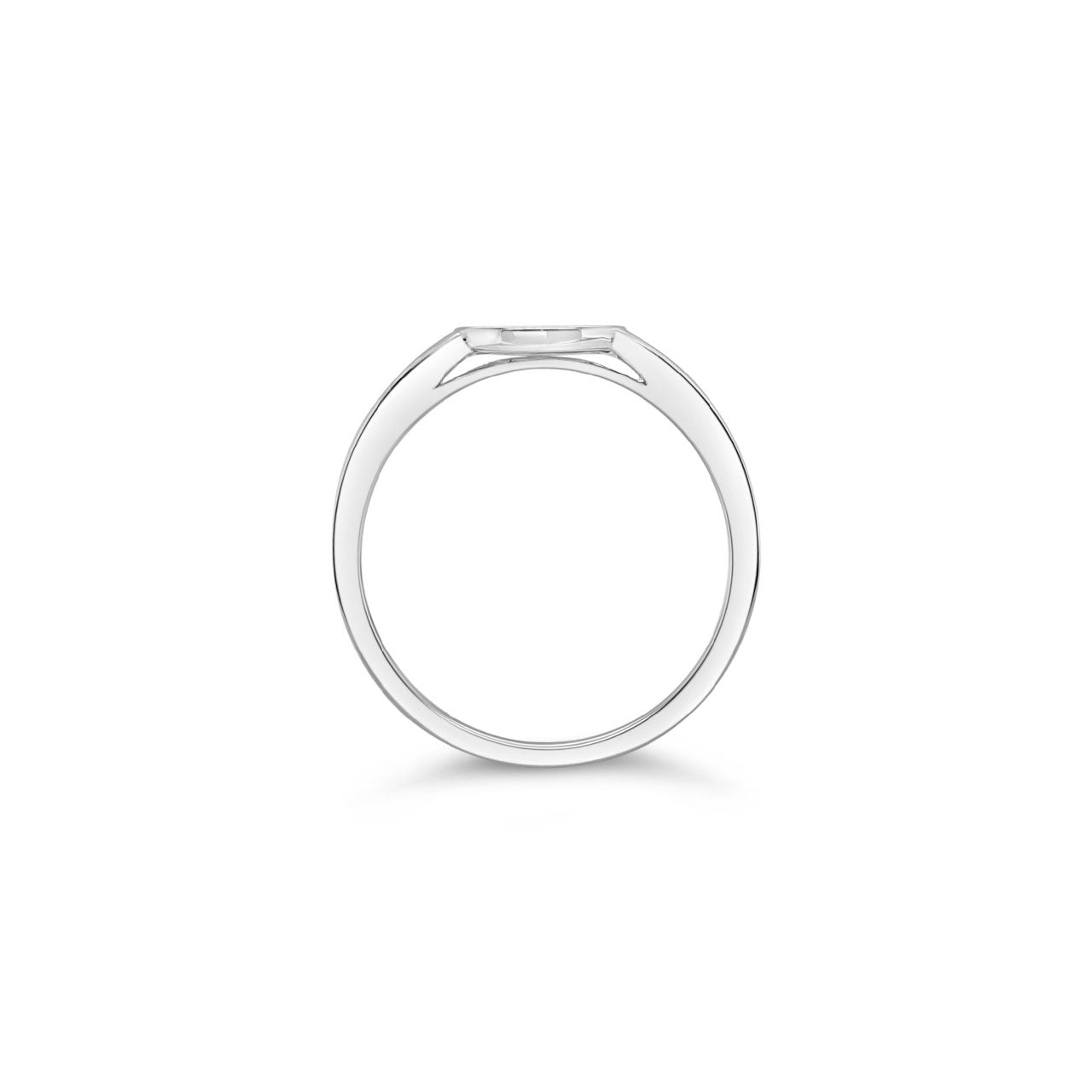 Sterling Silver Small Round Signet Ring