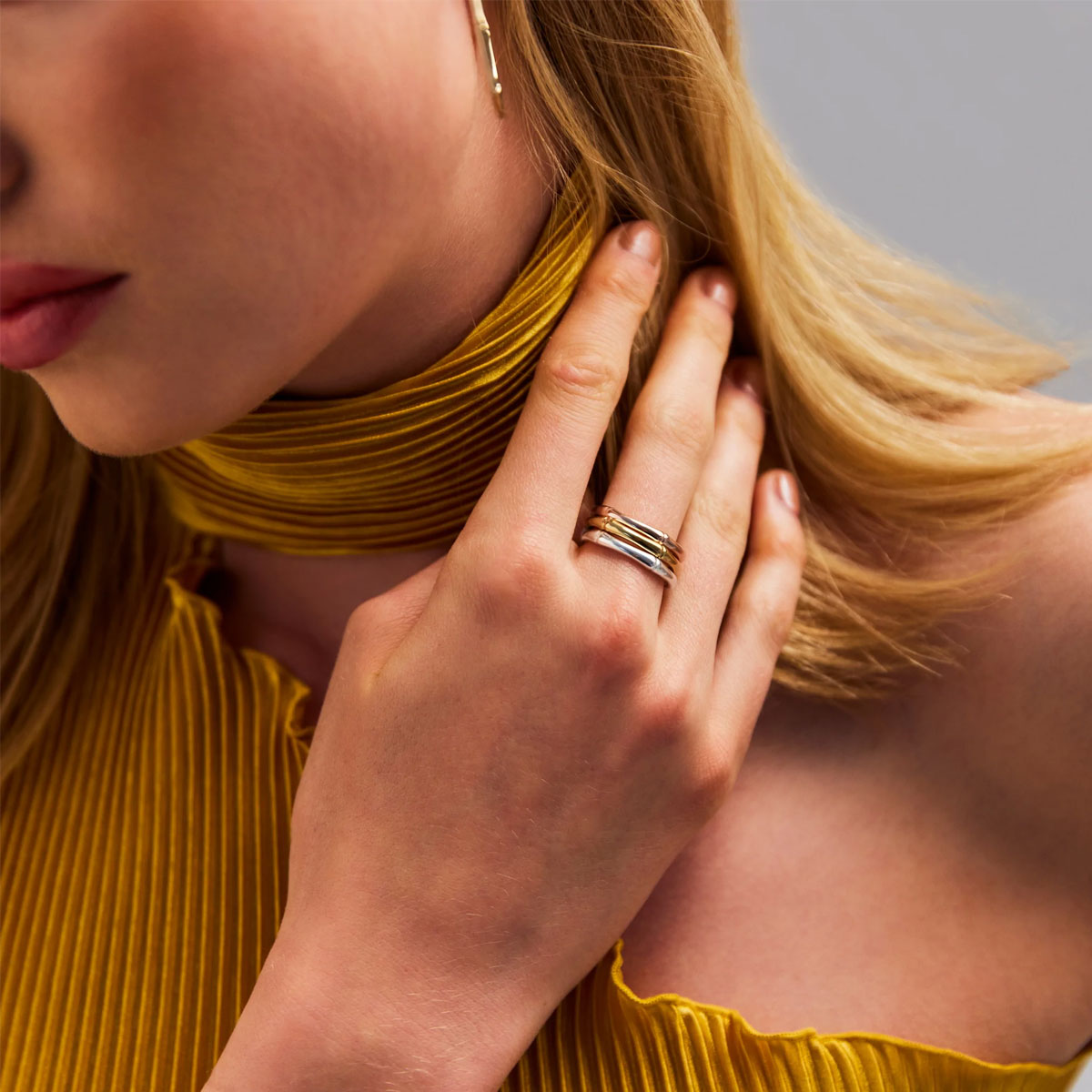 Rose Gold Bamboo Ring