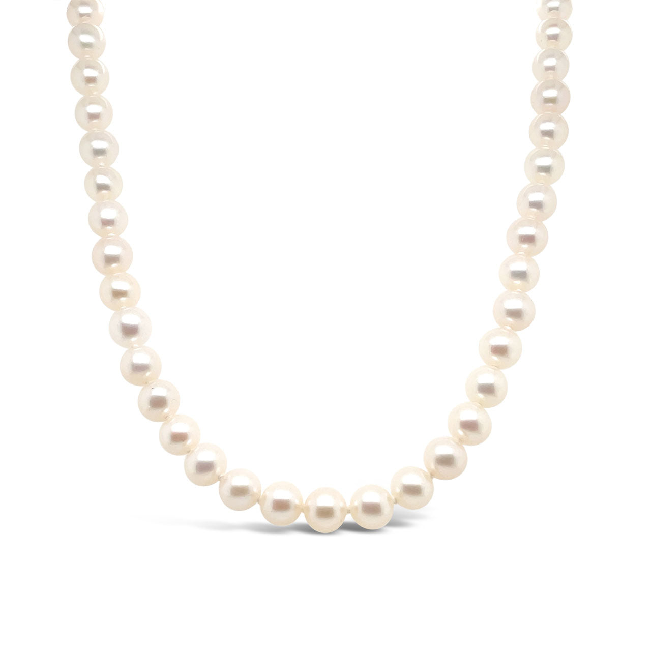6-6.5mm Fresh Water Pearl 45cm Knotted Necklace
