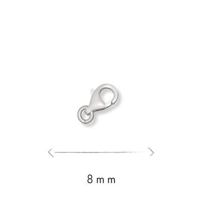 Sterling Silver 8mm Parrot Clasp