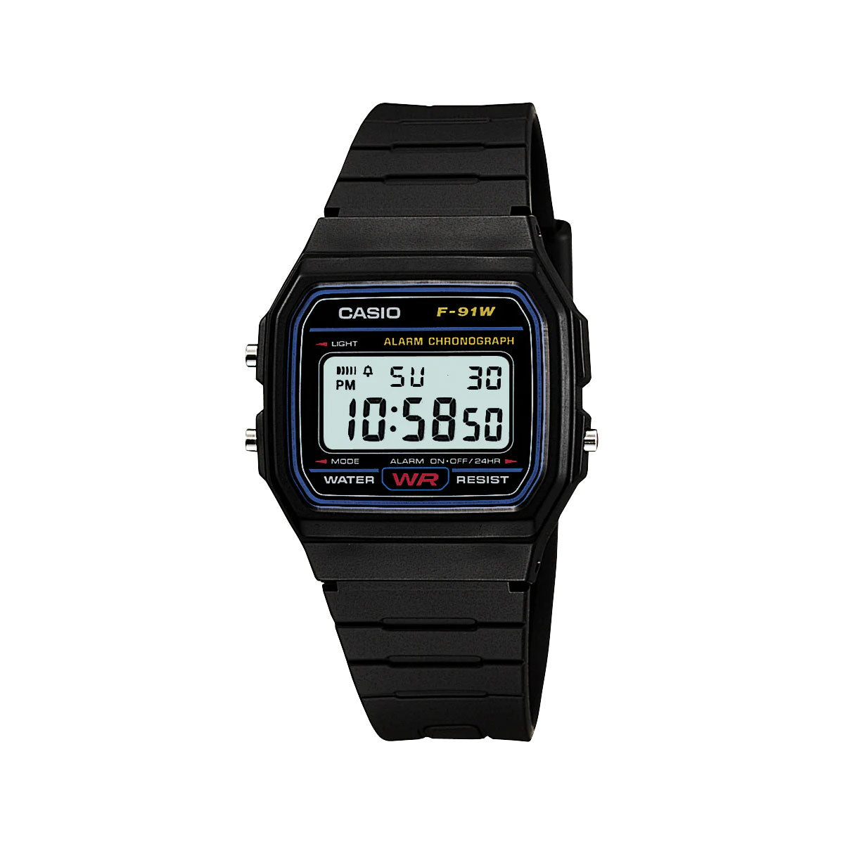 Casio Black Classic Digital Watch - F91W-1