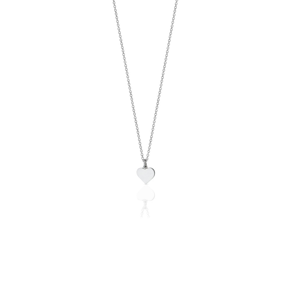 Sterling Silver Heart Charm Necklace