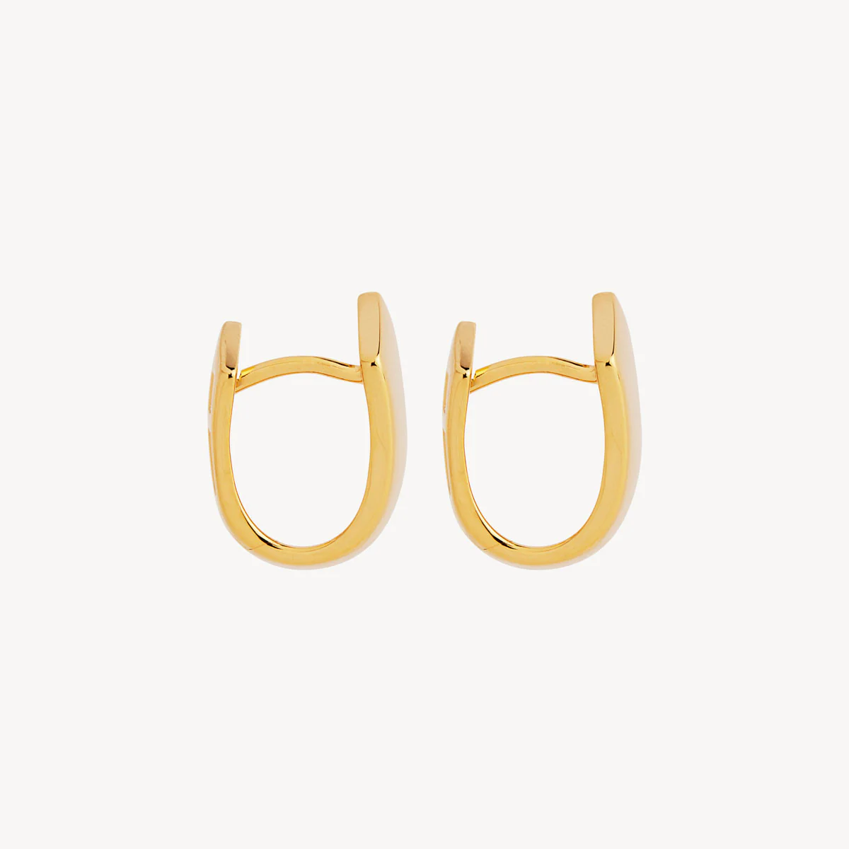 Versailles Huggie Earrings - Yellow Gold Plated