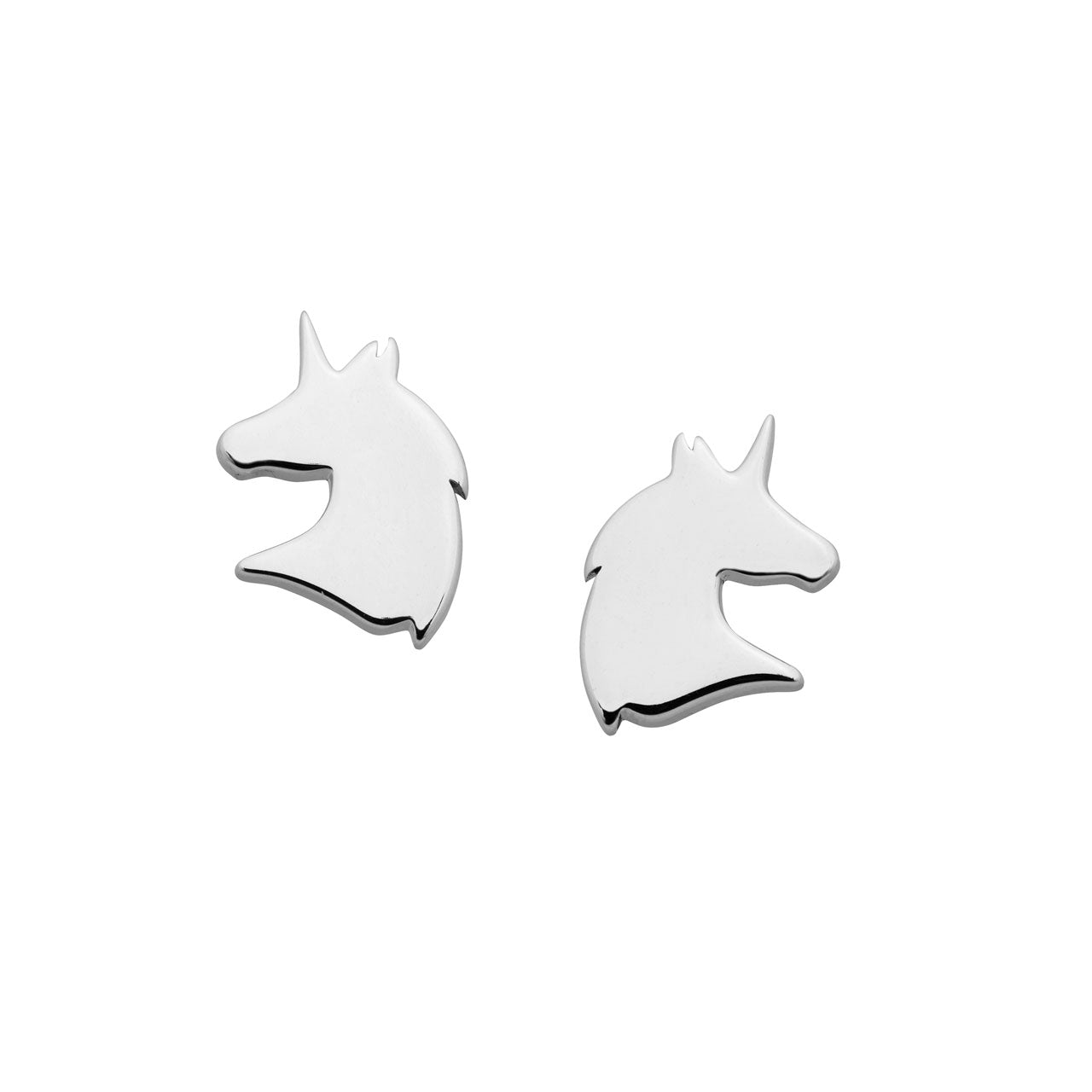 Sterling Silver Mini Unicorn Stud Earrings