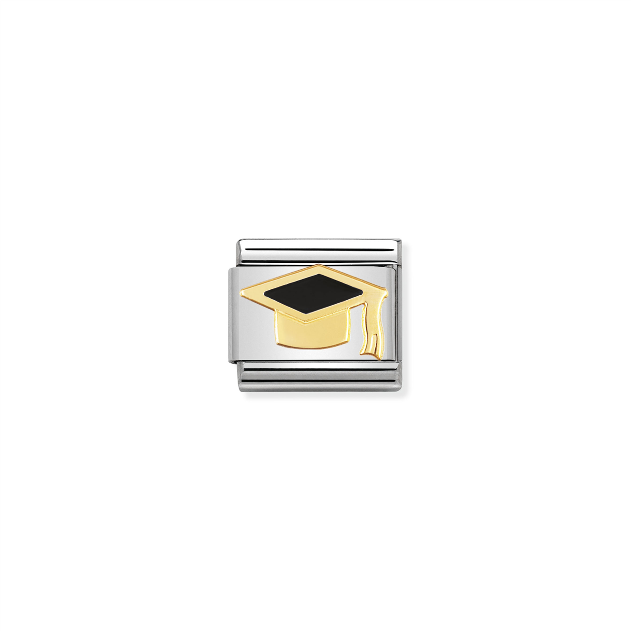 Composable Classic Link 030223/08 Black Graduate Hat in 18k Gold