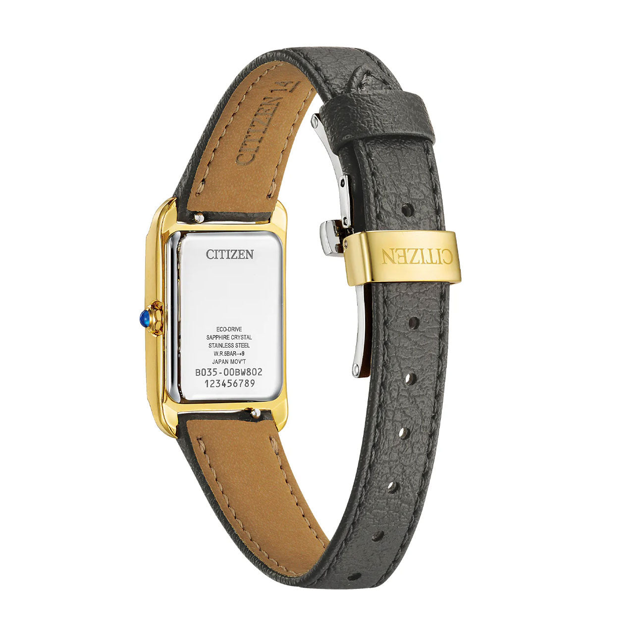 Citizen - Ladies Eco-Drive Gold Plated Steel Watch - EW5622-09P