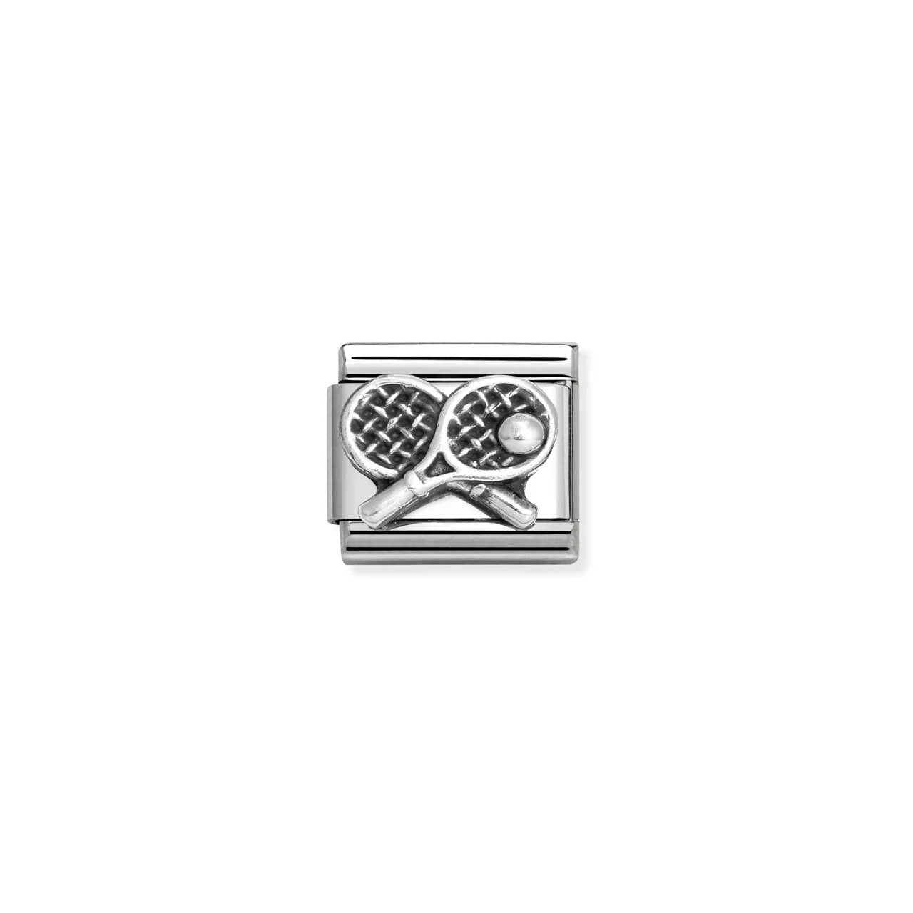 Composable Classic Link 330101/68 Tennis Racket in Sterling Silver