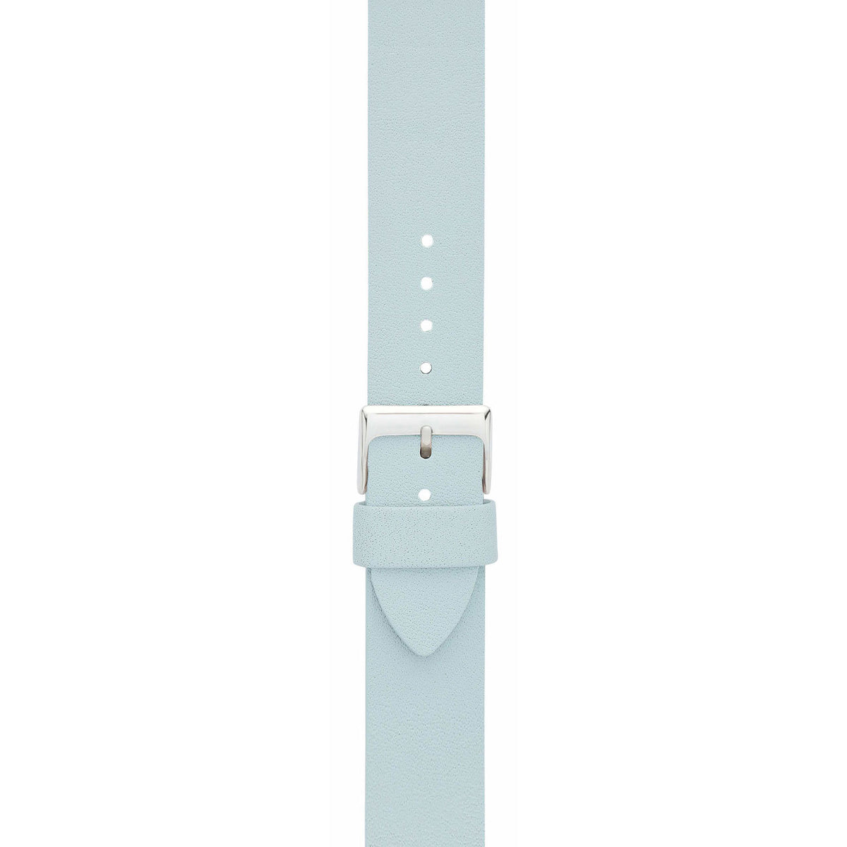 Light Blue 18mm Leather Watch Strap
