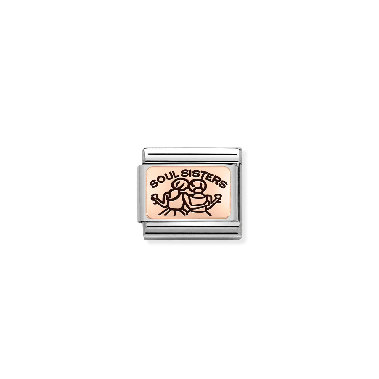 Composable Classic Link 430111/09 Soul Sisters In 9k Rose Gold