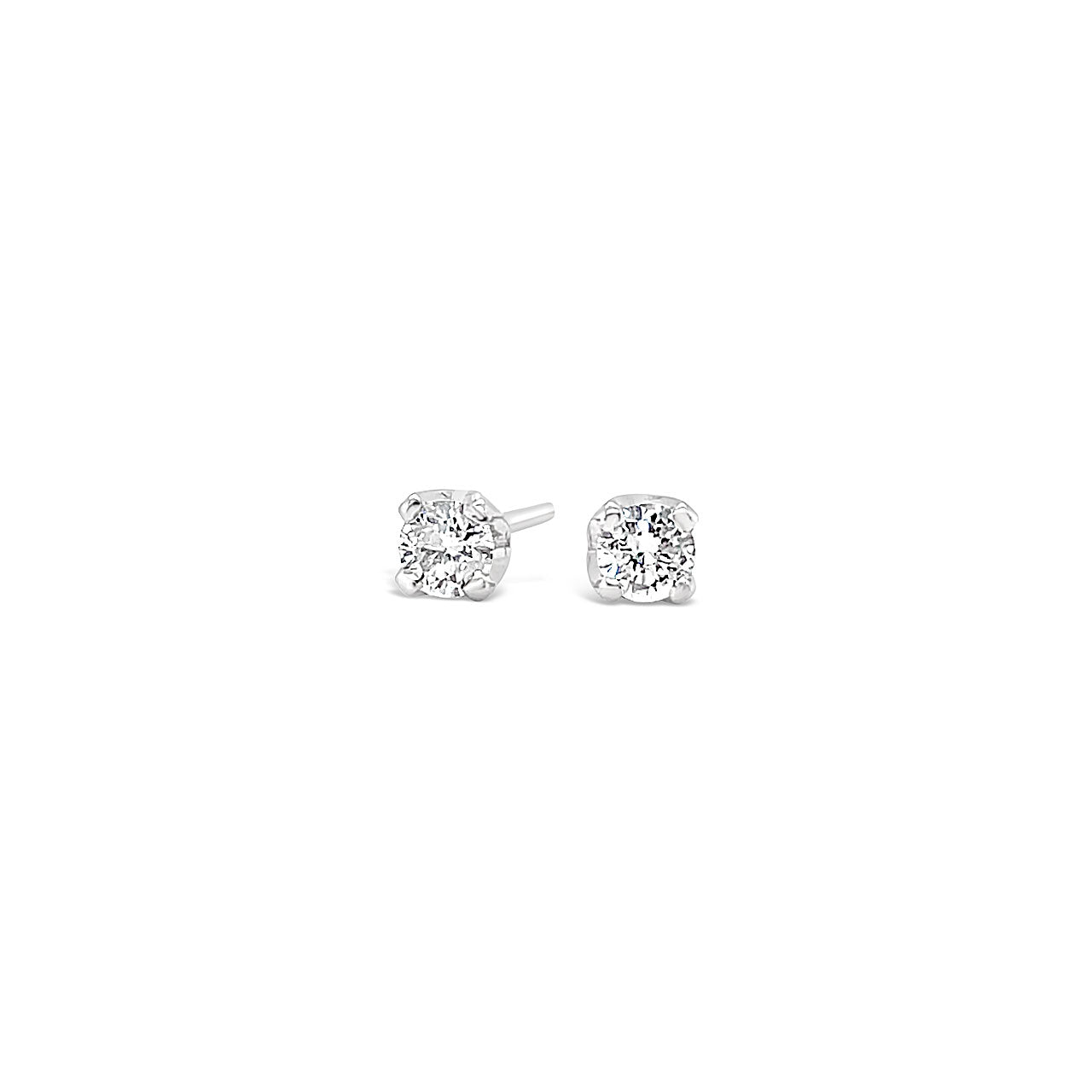 9k White Gold 0.20ct Diamond Stud Earrings