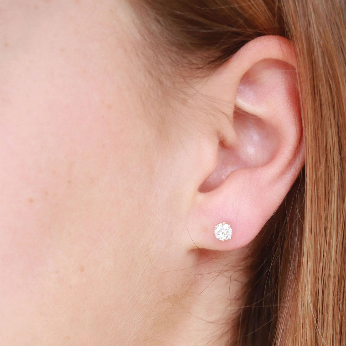 9k Yellow Gold 0.75ct Diamond Stud Earrings