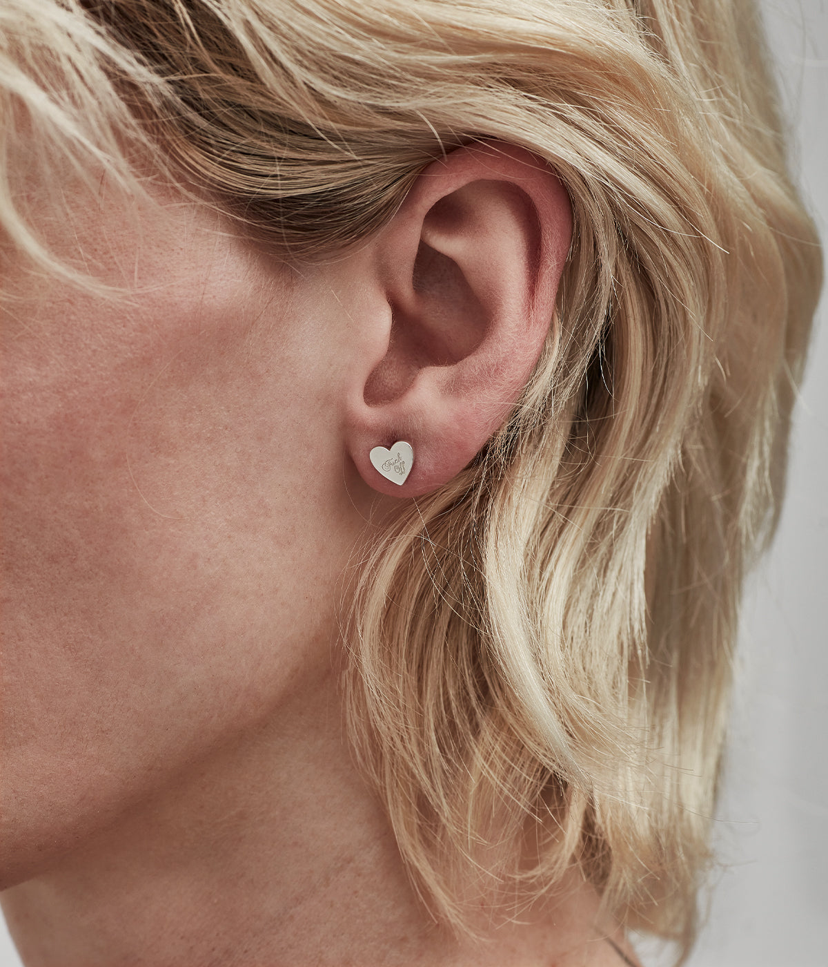 F*ck Off Heart Stud Earrings