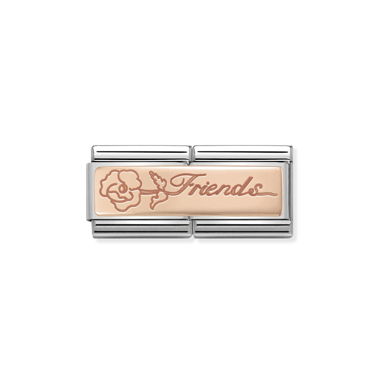Composable Classic Double Link 430710/16 Rose Gold Friends with Flower