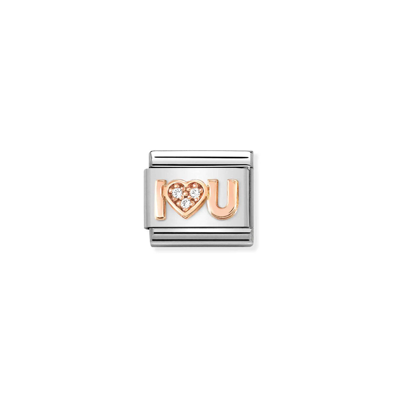 Composable Classic Link 430305/36 I Heart You in 9k Rose