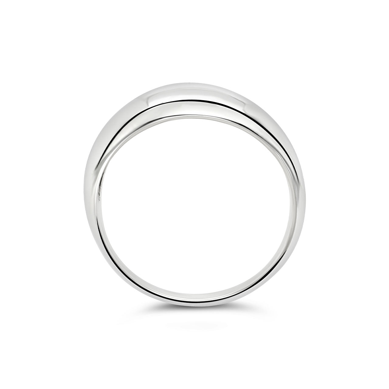 Sterling Silver Thin Domed Band Ring