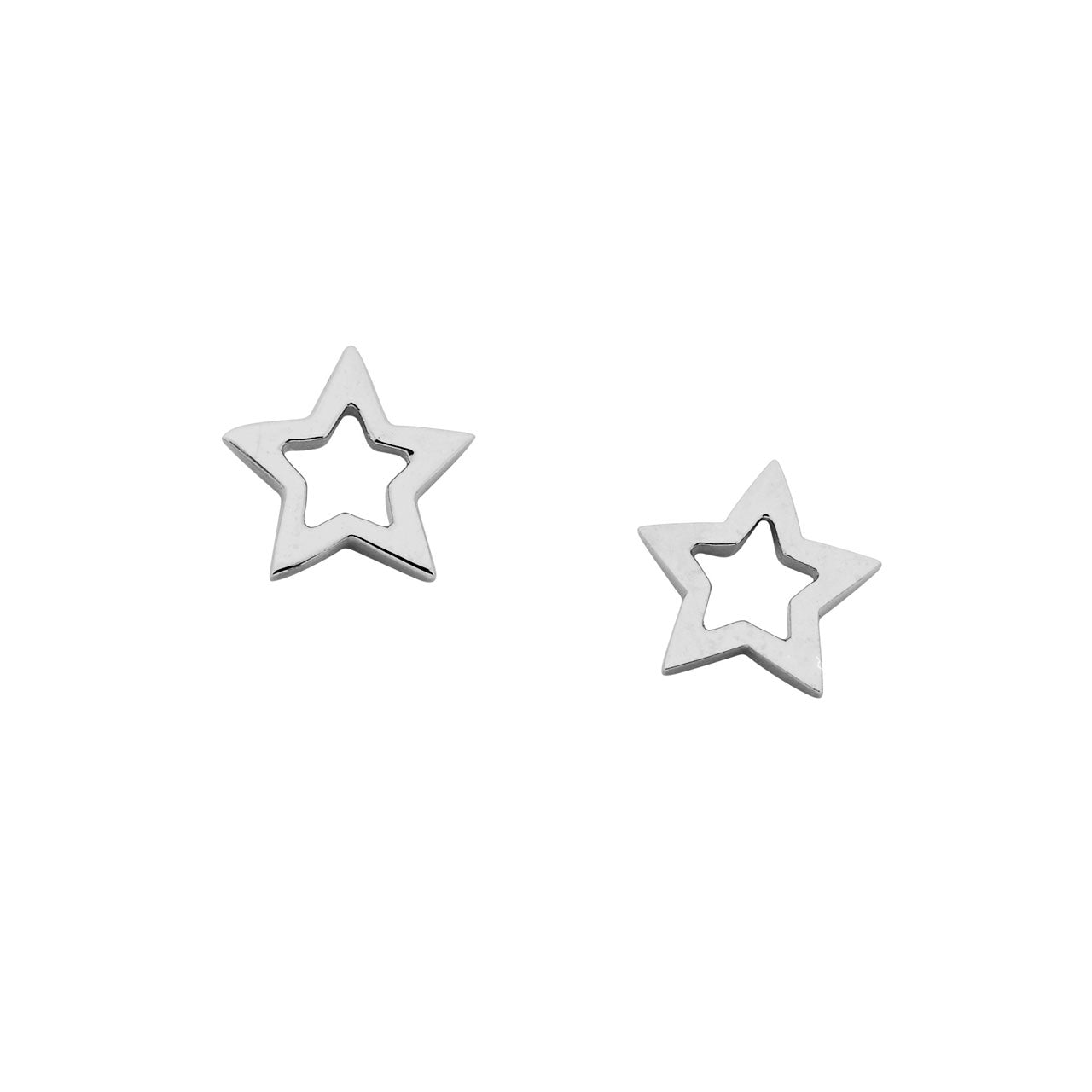 Sterling Silver Mini Star Studs