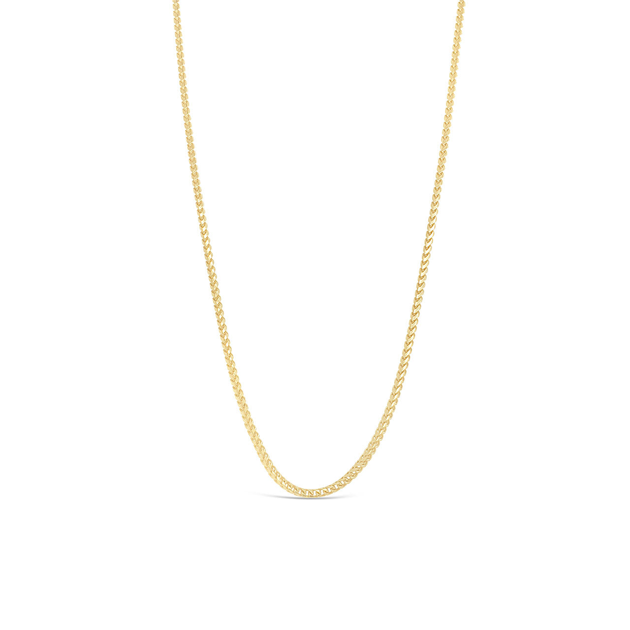 9k Yellow Gold 1.5mm Franco Chain