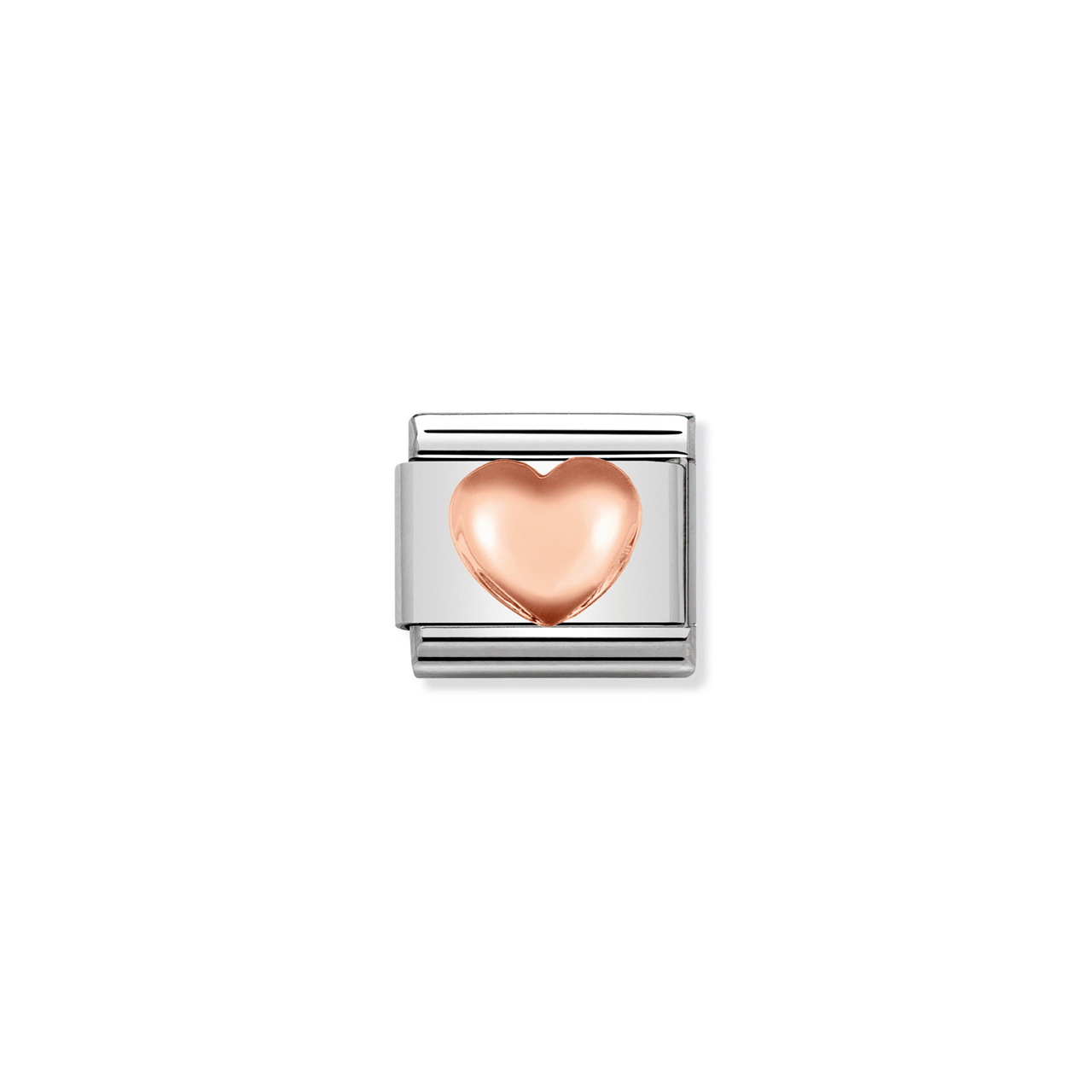 Composable Classic Link 430104/22 Rose Gold Raised Heart