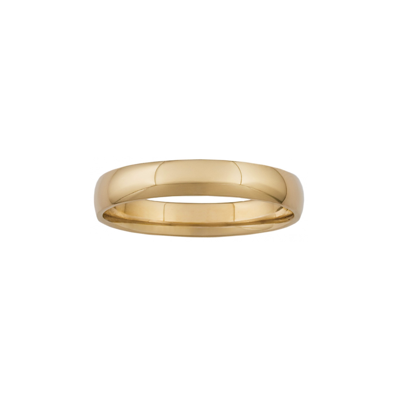 9k Yellow Gold Comfort Fit Classic Half Round Wedding Band