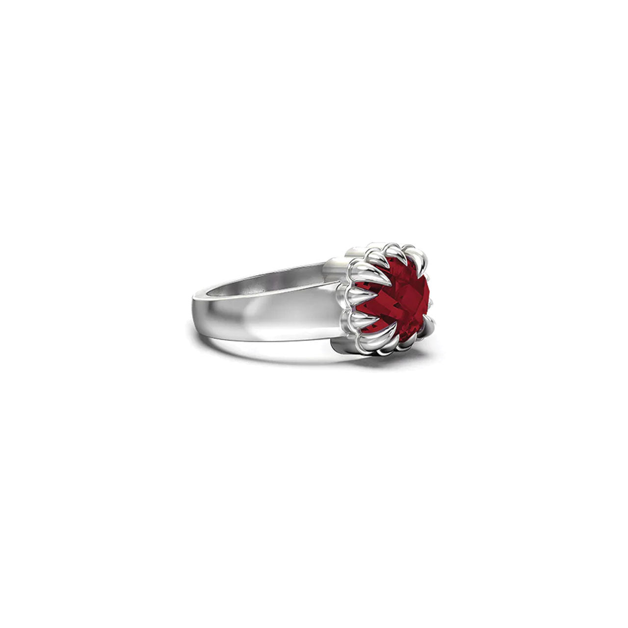 Baby Claw Ring Garnet