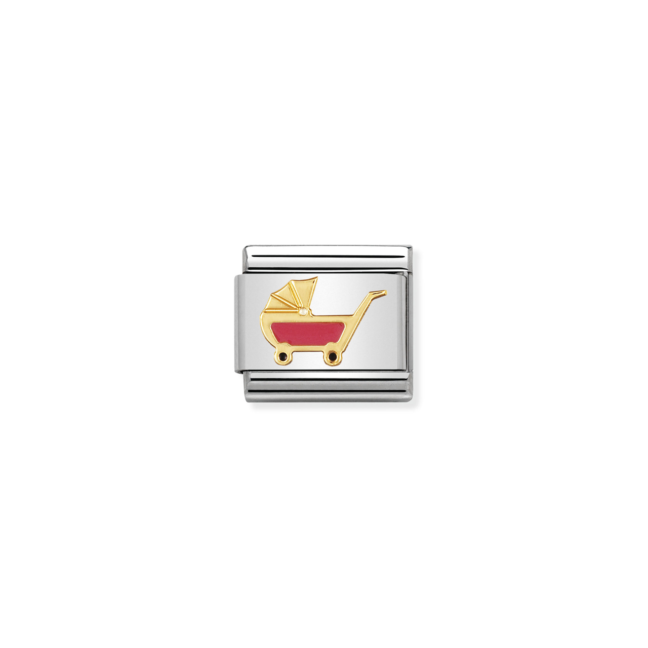 Composable Classic Link 030208/49 Pink Pram in 18k Gold