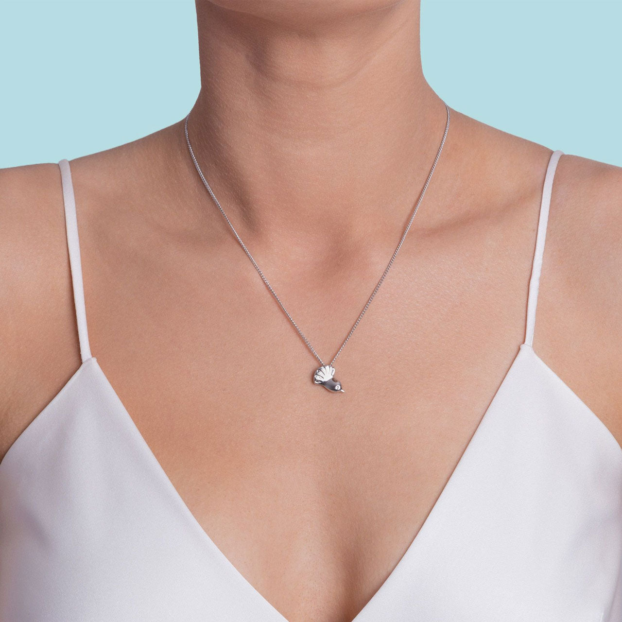 Sterling Silver Fantail Pendant