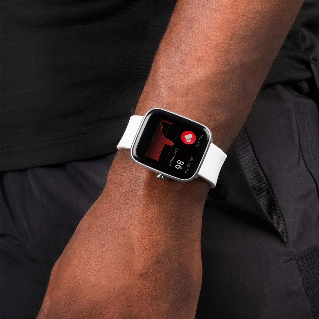 Sekonda Motion Smart Watch | Silver Case & White Silicone Strap | 30013