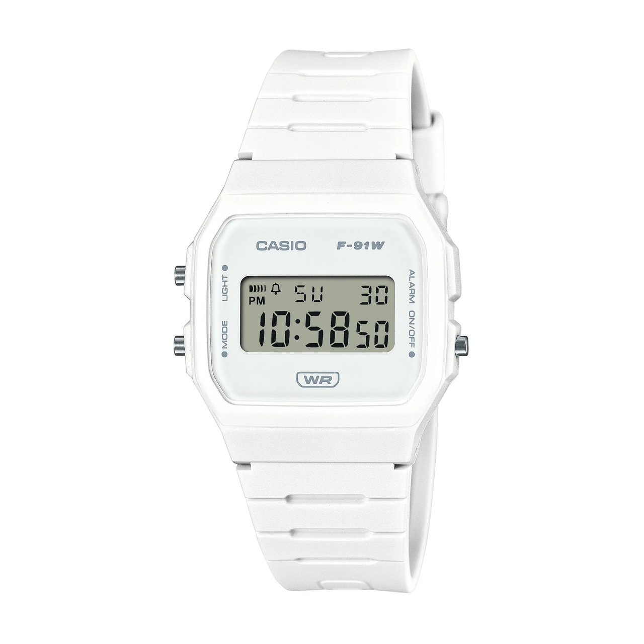 Casio Vintage White Digital Watch - F91WB-2A1