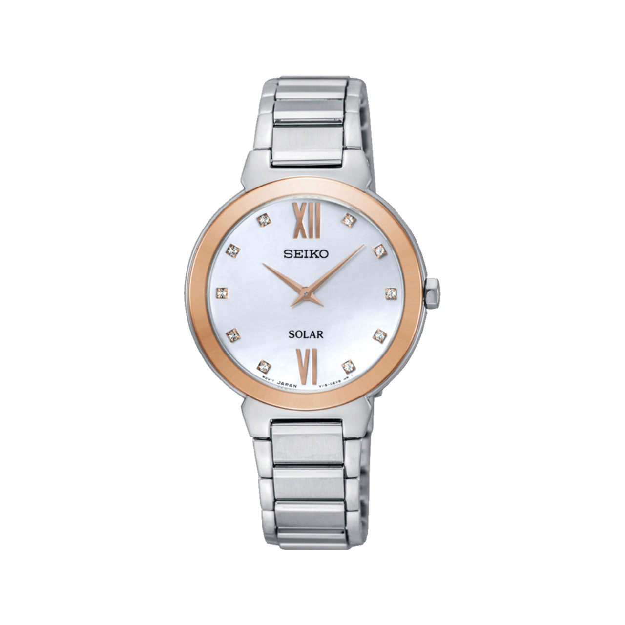 SUP382P - Ladies Two Tone Solar Powered Dress Watch
